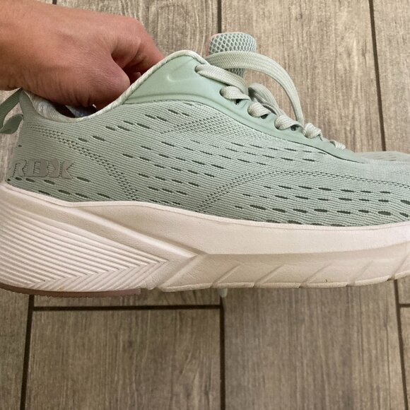 Size 8 RBX Reebok Seafoam Green Knit Sneakers - Picture 1 of 4